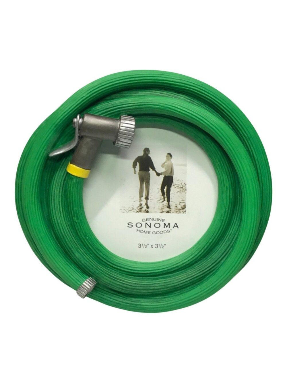 Sonoma Home Goods Garden Hose Photo Frame 3.5x3.5 Green 3D New Open Box